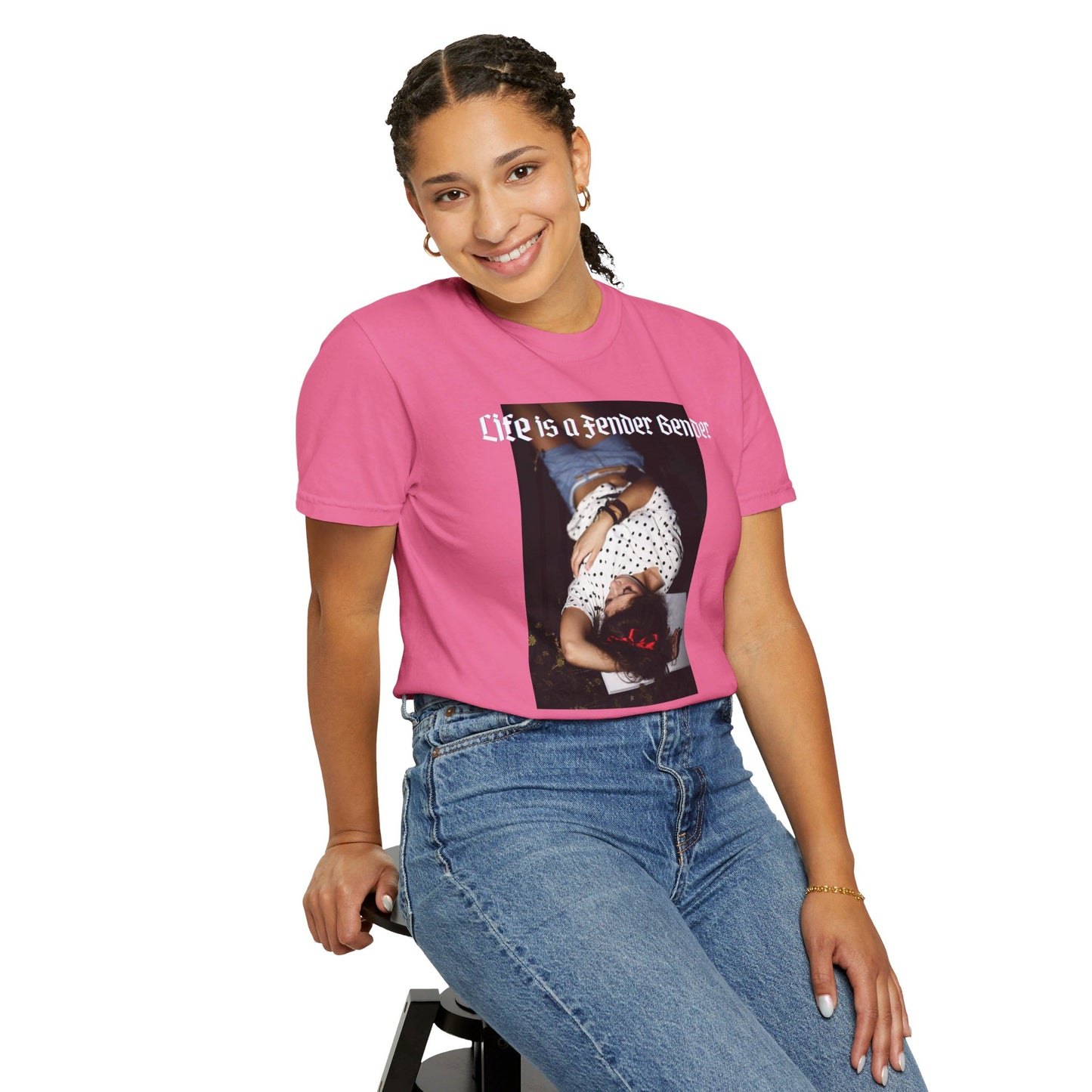 Life is a Fender Bender Unisex Garment-Dyed T-shirt