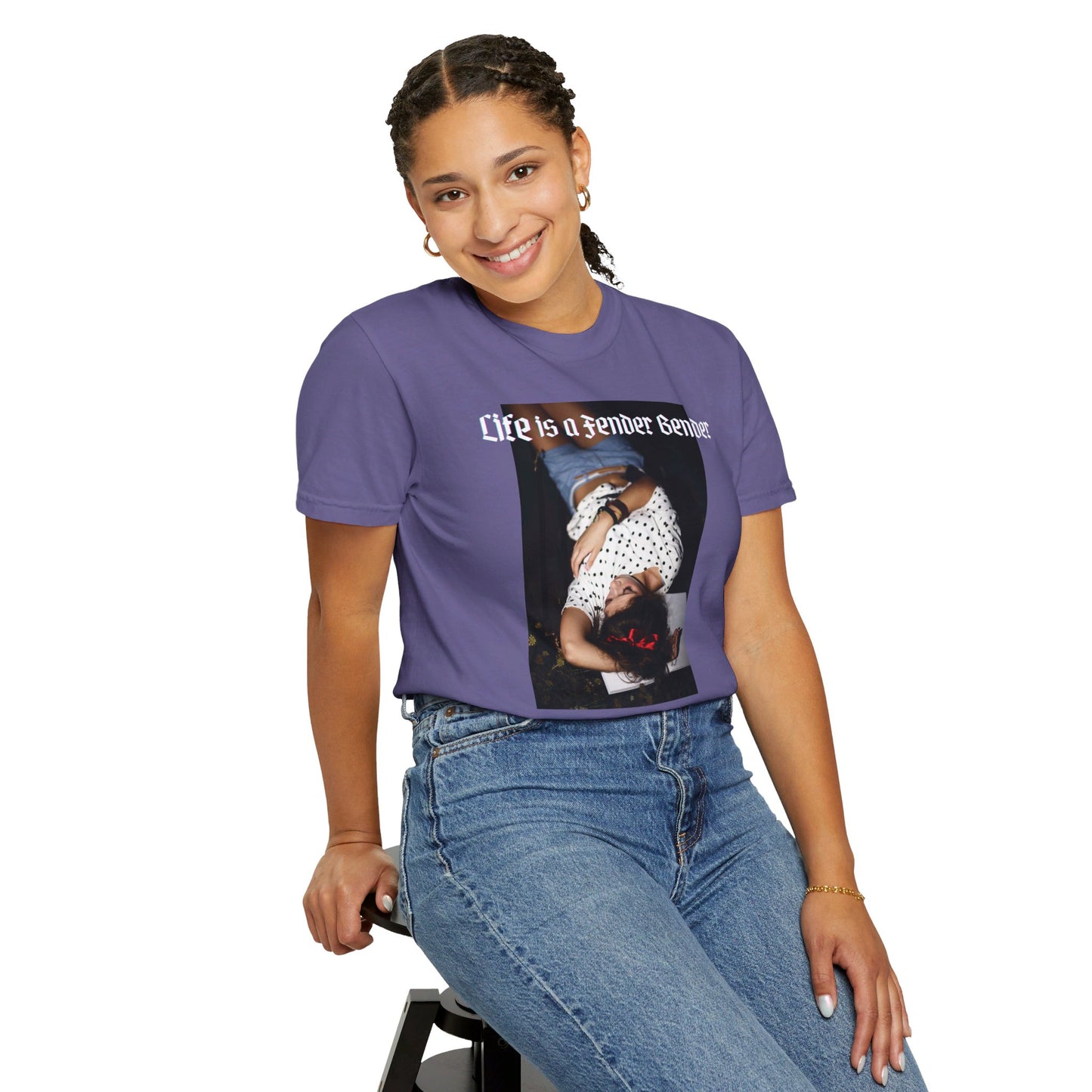 Life is a Fender Bender Unisex Garment-Dyed T-shirt