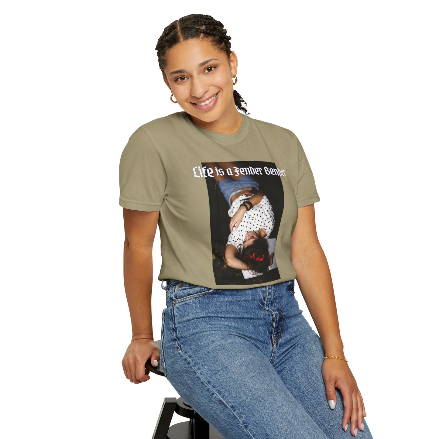 Life is a Fender Bender Unisex Garment-Dyed T-shirt