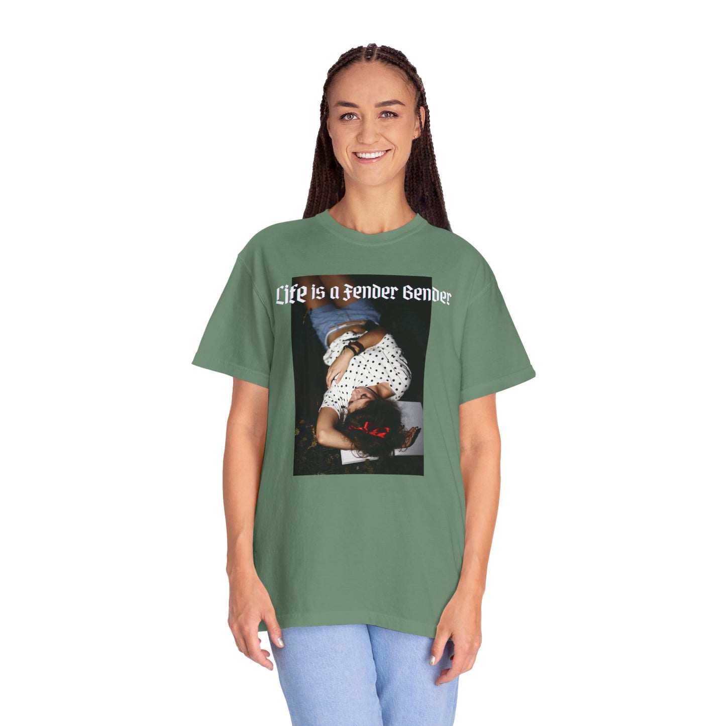 Life is a Fender Bender Unisex Garment-Dyed T-shirt
