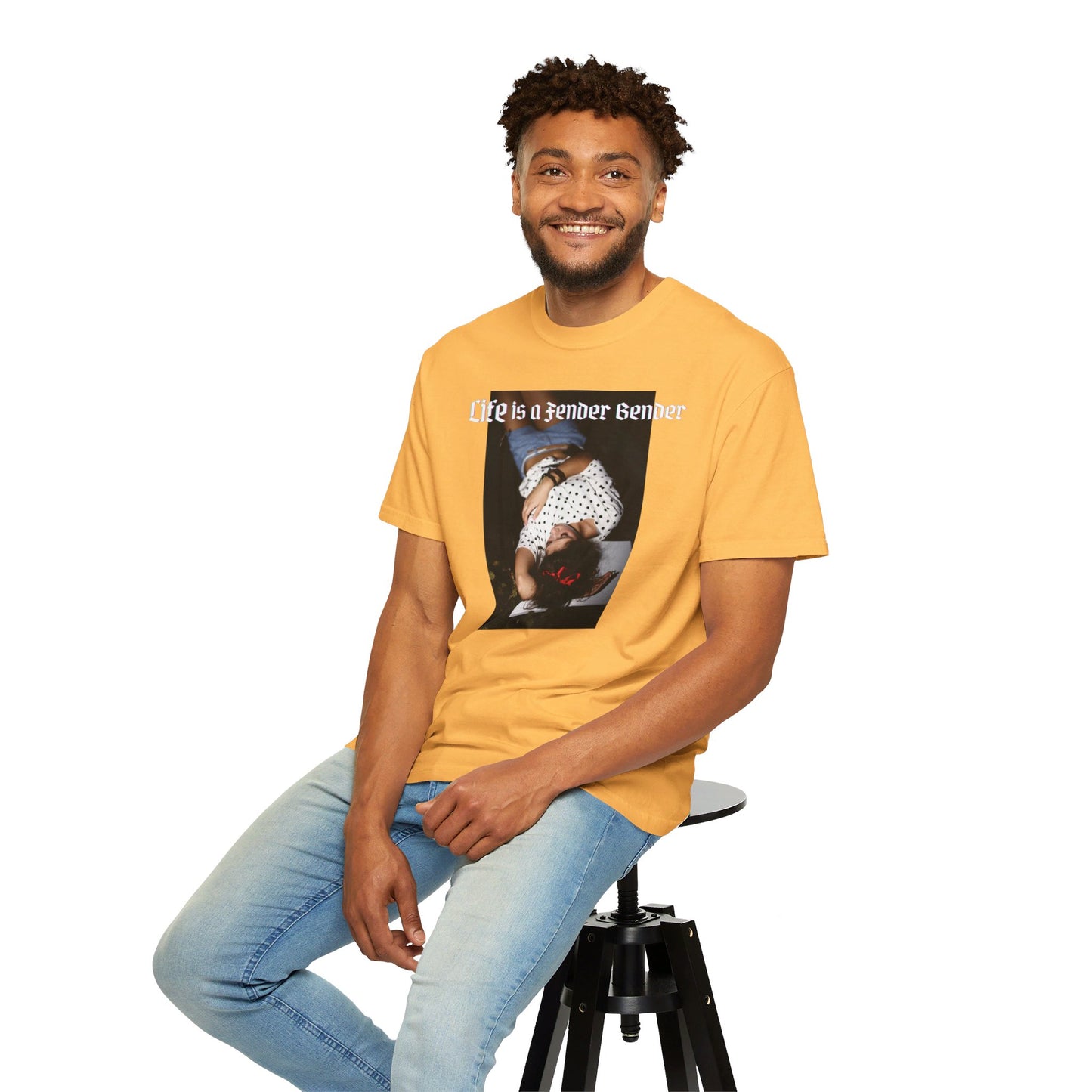 Life is a Fender Bender Unisex Garment-Dyed T-shirt