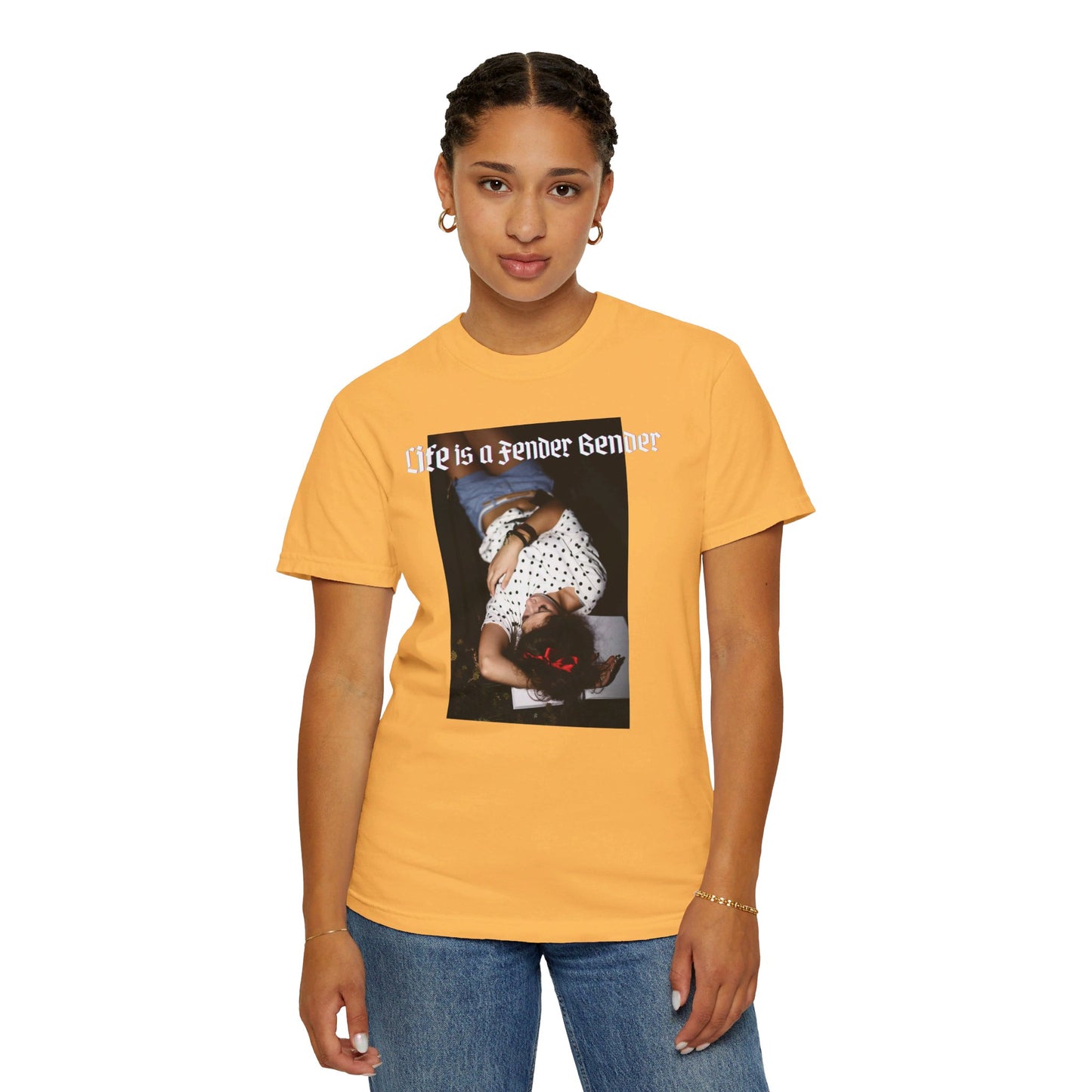 Life is a Fender Bender Unisex Garment-Dyed T-shirt