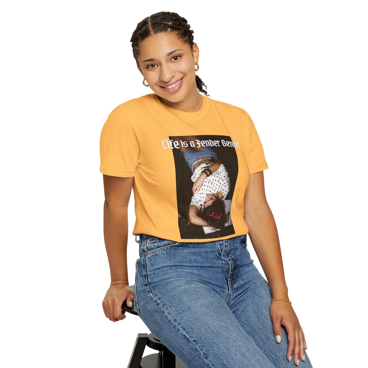Life is a Fender Bender Unisex Garment-Dyed T-shirt