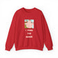 Crewneck Sweatshirt — Funny 'I Know The Owner' Cartoon Graphic